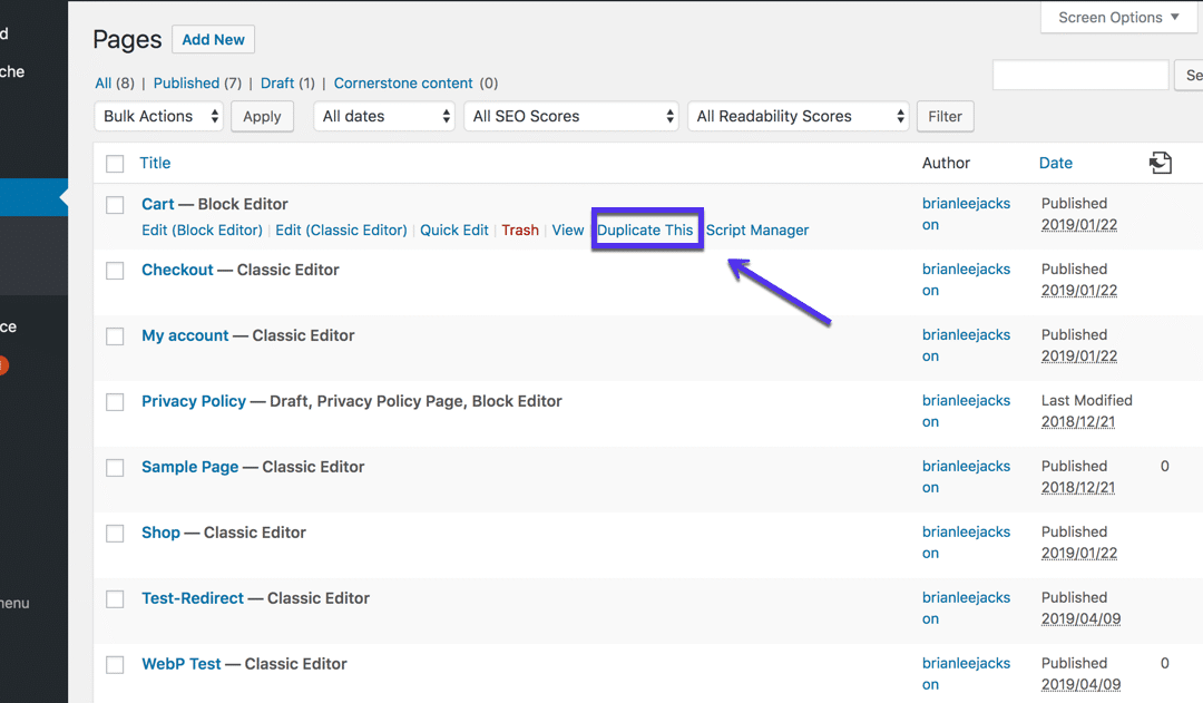 Comment dupliquer une page sur WordPress ?